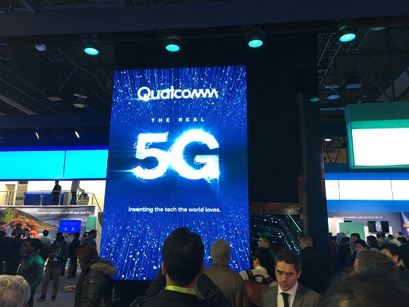 ▲ 'CES 2019' 전시회에 마련된 퀄컴 부스.ⓒ뉴데일리DB