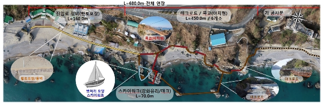 ▲ 관성~지경간 산책로 조성 종합계획도.ⓒ경주시