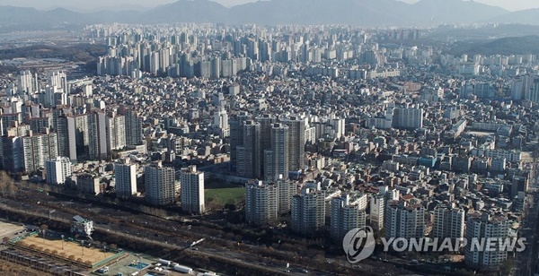 ▲ 서울 강동구 일대 아파트 전경. ⓒ연합뉴스