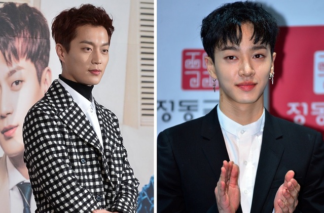 ▲ 교육부 조사 결과 동신대 측으로부터 '출석 특혜'를 받아 졸업한 사실이 드러나 학사학위가 취소될 위기에 처한 가수 윤두준(좌)과 이기광. ⓒ 뉴데일리