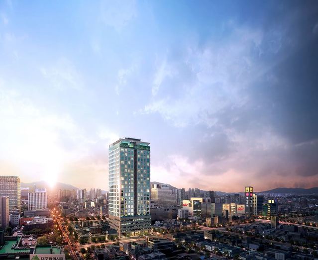 ▲ 한국토지신탁은 대구 중구 동문동 13-120번지 일대(노보텔 앰배서더 대구 옆)에 ‘현대썬앤빌 중앙로역’을 1월 공급한다.ⓒ한국토지신탁