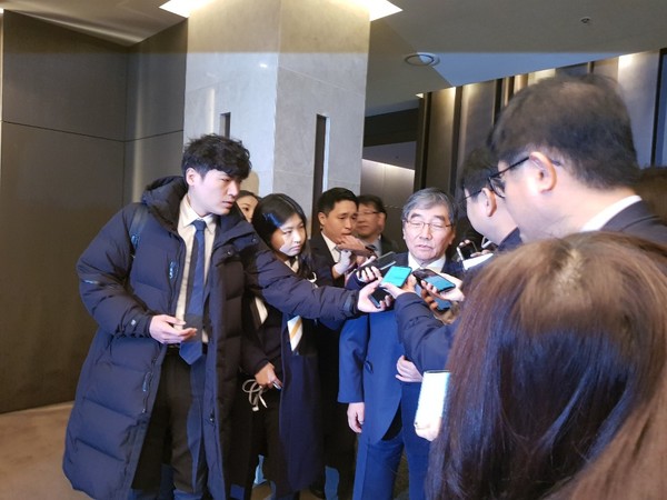 ▲ 윤석헌 금융감독원장은 22일 오전 서울 중구 더플라자호텔에서 개최된 여신금융업권 CEO 합동 신년 조찬 간담회에 참석했다.ⓒ뉴데일리