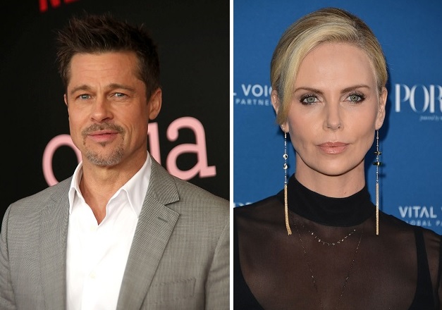 ▲ 할리우드 배우 브래드 피트와 샤를리즈 테론. ⓒ스플래쉬닷컴