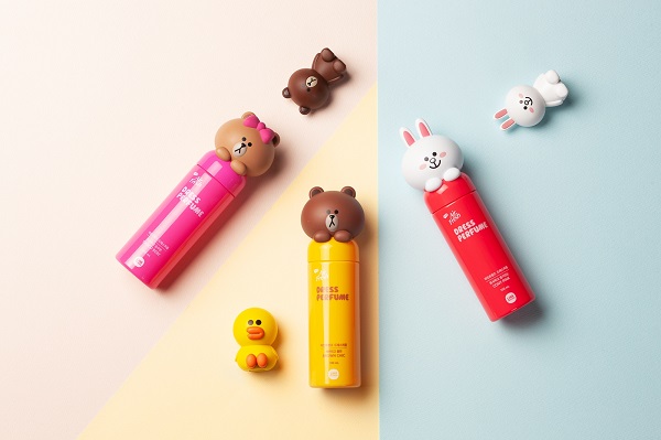 ▲ 홈즈 에어후레쉬 라인프렌즈 드레스퍼퓸 ⓒ애경에스티