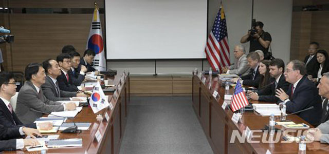 ▲ 지난해 열린 주한미군 방위비 분담금 특별협정 회의 모습. ⓒ뉴시스. 무단전재 및 재배포 금지.