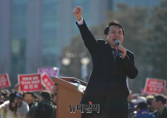 ▲ 김진태 자유한국당 의원이 23일 