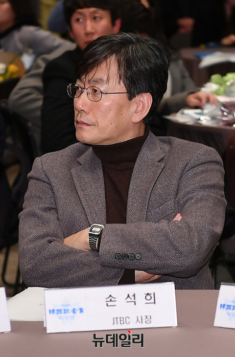 ▲ 손석희 JTBC 대표이사(사장). ⓒ뉴데일리 정상윤 기자