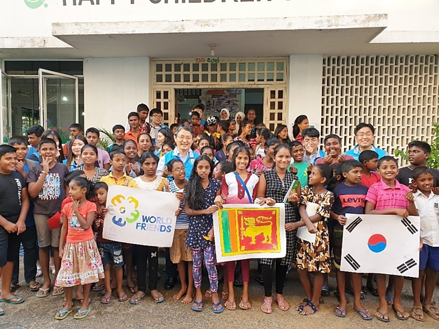 ▲ 대구한의대가 스리랑카 NGO 아동교육시설에서 교육봉사활동을 진행했다.ⓒ대구한의대