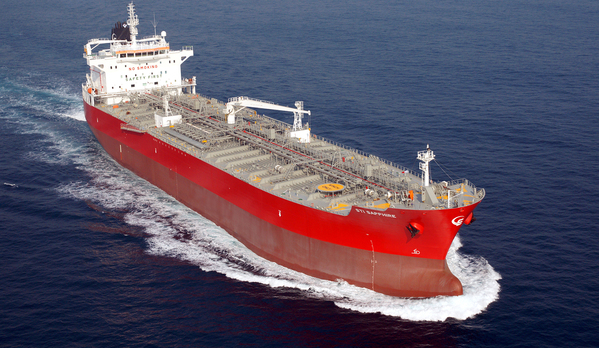 ▲ 현대미포조선이 건조한 5만톤급 중형 PC선. ⓒ현대미포조선