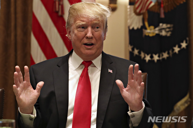 ▲ 김정은과의 좋은 만남을 기대한다고 밝힌 트럼프 미국 대통령ⓒ뉴시스. 무단 전재 및 재배포 금지.