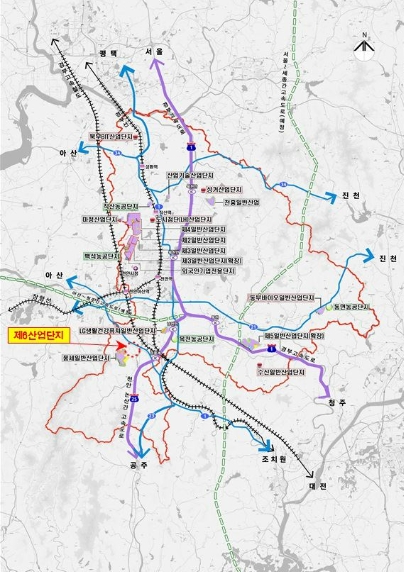 ▲ 천안 제6산단 개발제한구역 및 위치도.ⓒ천안시