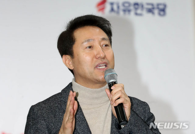 ▲ 지난 9일 자유한국당 제주도당 청년위원회 발대식에서 발언 중인 오세훈 전 서울시장. ⓒ뉴시스. 무단전재 및 재배포 금지.