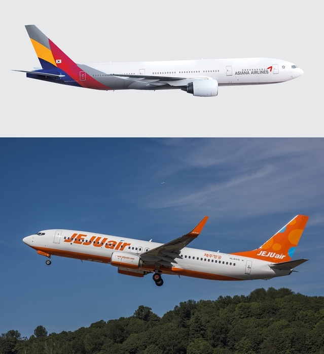 ▲ ⓒ아시아나항공, 제주항공 제공