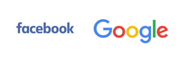 ▲ 페이스북과 구글 ⓒfacebook, google