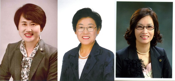 ▲ 김영미 교육국장, 이재명 진천교육장, 장연옥 단양교육장(왼쪽부터).ⓒ충북도교육청