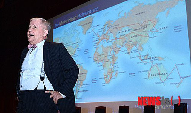 ▲ 2013년 5월 고려대 특강 당시 짐 로저스 회장. ⓒ뉴시스. 무단전재 및 재배포 금지.