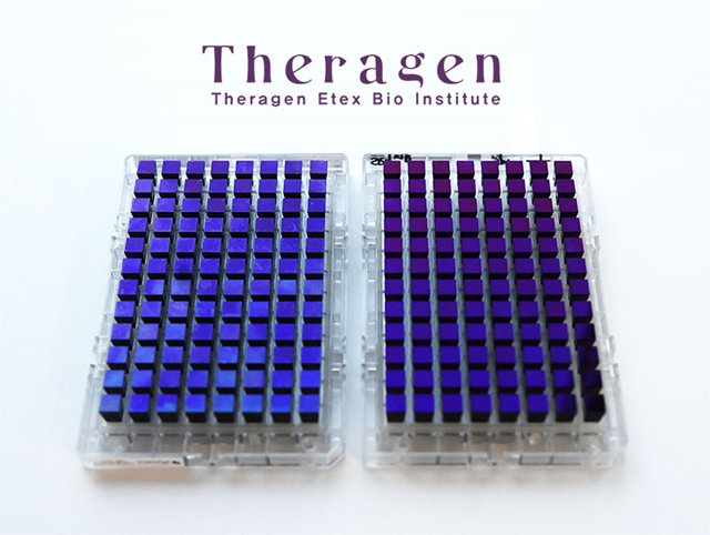 ▲ 테라젠 맞춤형 유전자 분석 칩(테라젠 PMRA 칩) ⓒ테라젠이텍스