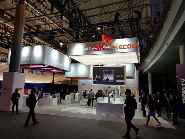 ▲ SKT 전시부스 모습ⓒ전상현 기자