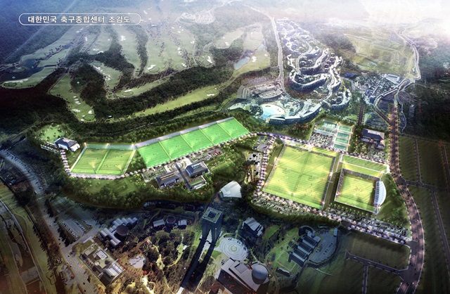 ▲ 경주시의 대한민국 축구종합센터 조감도.ⓒ경주시