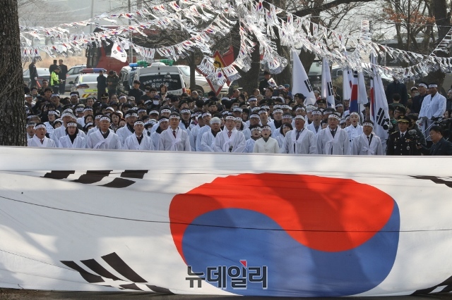 ▲ 포항 송라면 대전리 3.1만세촌 광장에서 거행된 '제100주년 3.1절 기념행사' 모습.ⓒ뉴데일리