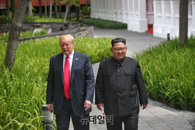 ▲ 도널드 트럼프 미국 대통령과 북한 김정은. ⓒ뉴데일리 DB