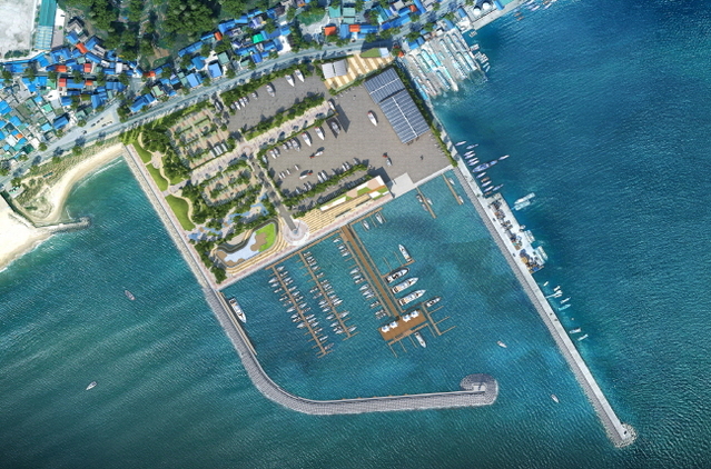 ▲ 울진 국제마리나항만 조감도.ⓒ울진군