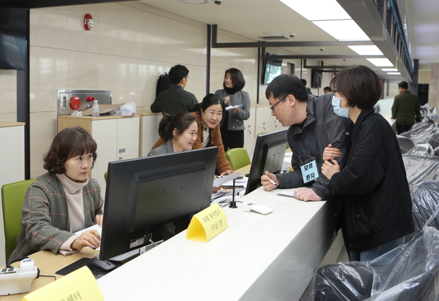 ▲ 동산의료원은 9일 새 병원 현장에서 전산 시스템, 환자·직원 동선 및 신규프로세스 점검을 위한 1차 모의진료를 시행했다.ⓒ경북도