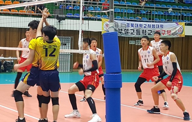 ▲ 사진은 ‘2018 춘계 전국 남·녀 중고 배구대회’모습.ⓒ단양군