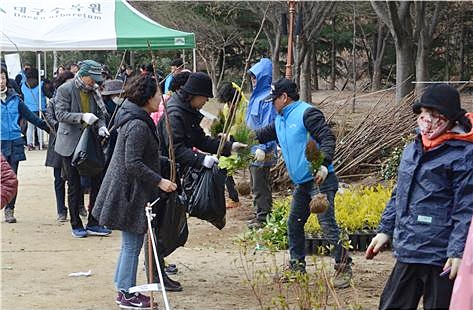 ▲ 대구시가 ‘2019 나무 나누어주기’ 행사를 실시한다.(사진은 지난해 대구수목원에서 진행된 행사 모습)ⓒ대구시