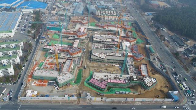▲ 경주시 관내 공사중인 아파트 단지 모습.ⓒ경주시