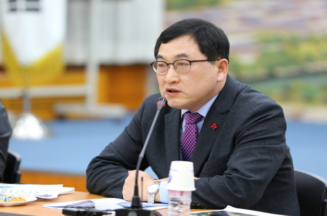 ▲ 주낙영 경주시장의 지난 1월 신년 언론인 간담회 모습.ⓒ경주시