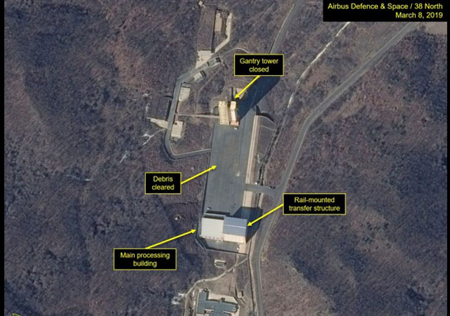 ▲ 13일 촬영한 서해 동창리 미사일 시험장 사진. ⓒ38노스 화면캡쳐.