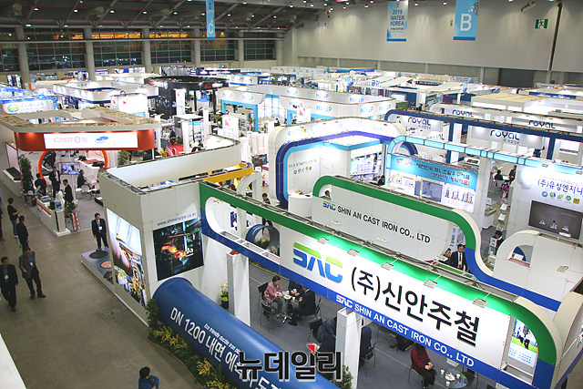 ▲ 613개 부스가 참가한 국제 물산업박람회가 3일간 대구엑스코에서 개최된다.ⓒ뉴데일리