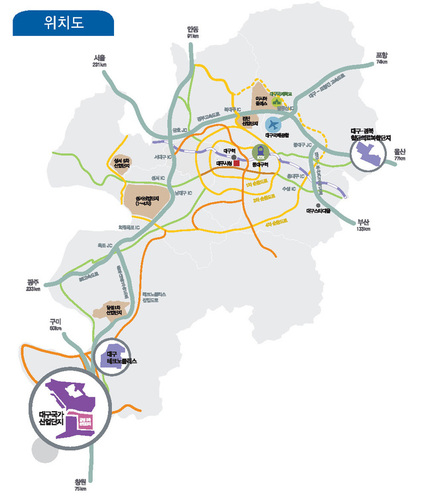 ▲ 국가산단 위치도.ⓒLH대경본부