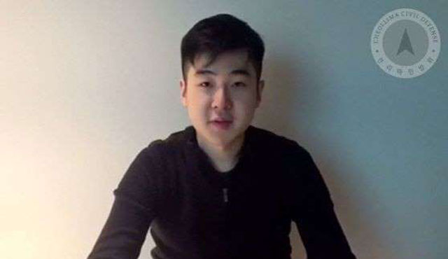 ▲ 2017년 2월 김정남이 암살당한 뒤 '천리마 민방위'에 구출됐던 김한솔. ⓒ당시 천리마 민방위 홈페이지 영상캡쳐.