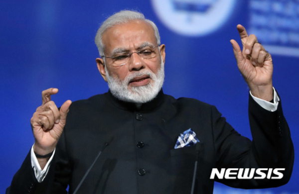 ▲ 인도의 모디 총리ⓒ뉴시스. 무단 전재 및 재배포 금지.