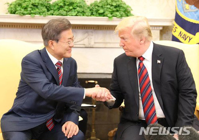 ▲ 문재인 대통령과 트럼프 대통령. ⓒ청와대