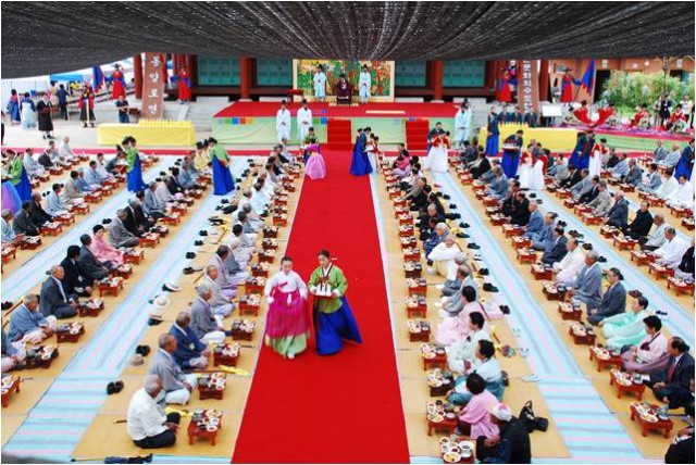 ▲ '궁중문화축전' 창경궁 효도연회 '양로연'.ⓒ한국문화재재단