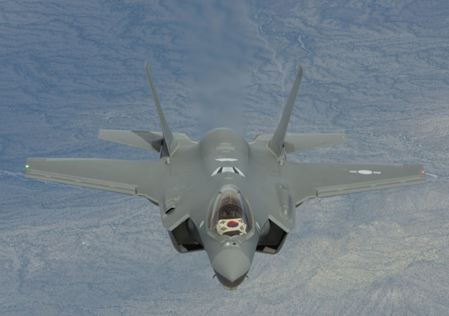 ▲ 한국군의 첫 스텔스 전투기 F-35A. ⓒ방위사업청 제공