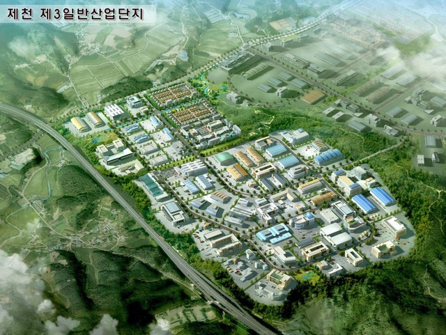 ▲ 현재 조성 중인 제천 제3산업단지 조감도.ⓒ제천시
