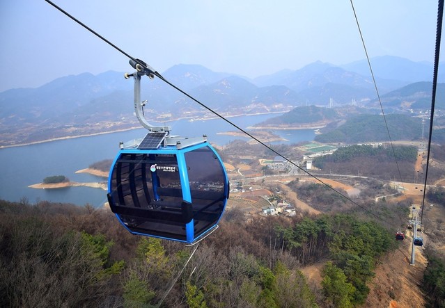 ▲ 제천 청풍호반케이블카.ⓒ제천시