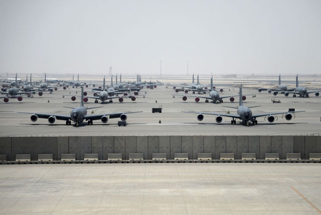 ▲ 카타르 알 우데이드 미공군기지. ⓒ美내셔널 가드(예비군) 공개사진.