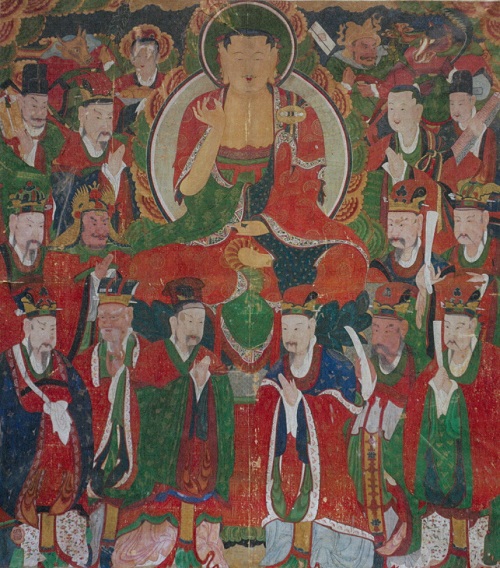 ▲ 세종시 전의면 소재 청안사의 ‘지장시왕도(地藏十王圖)’ⓒ세종시