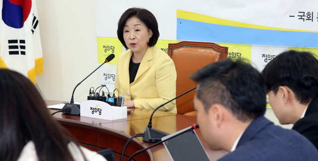 ▲ 심상정 국회 정치개혁특별위원회 위원장이 9일 서울 영등포구 여의도 국회에서 기자간담회를 하고 있다. ⓒ뉴시스