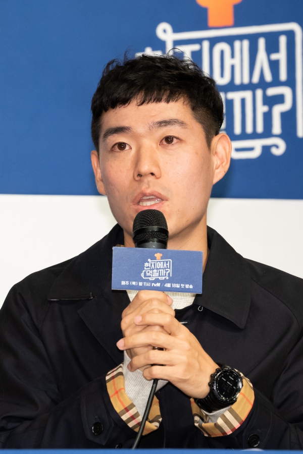 ▲ 16일 '현지에서 먹힐까? 미국편'제작발표회장 이우형PDⓒCJ ENM