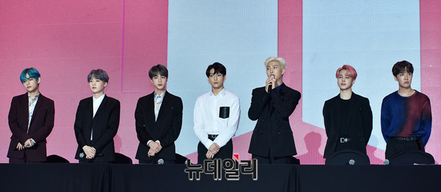▲ 방탄소년단 '맵 오브 더 소울 : 페르소나(MAP OF THE OUL : PERSONA' 앨범 발매 글로벌 기자간담회ⓒ박성원 기자