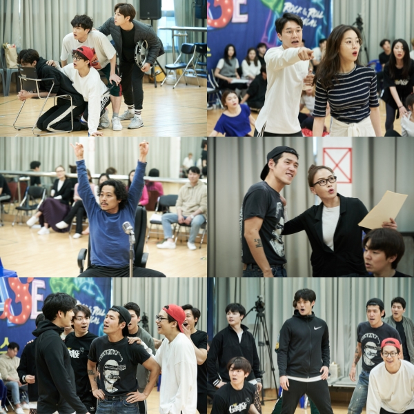 ▲ 뮤지컬 '그리스' 연습실 현장 스틸컷.ⓒ오디컴퍼니