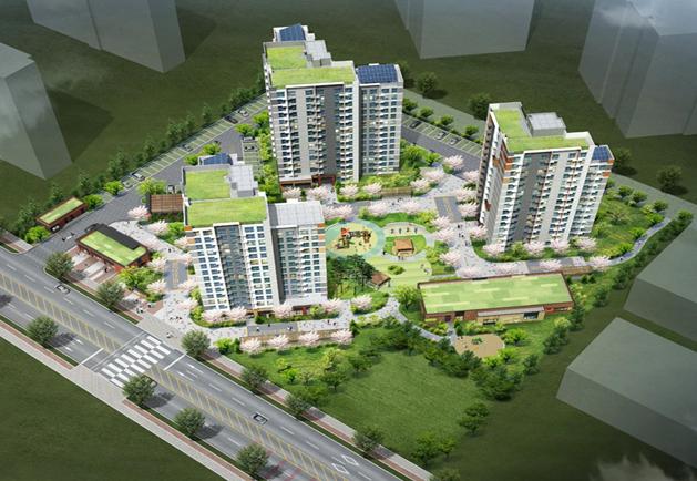 ▲ '소호형 주거클러스터 사업'에 선정된 경기 성남위례 선정지구 조감도.ⓒ국토교통부