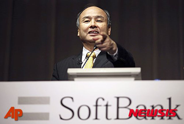 ▲ 손정의 日소프트뱅크 회장. ⓒ뉴시스 AP. 무단전재 및 재배포 금지.