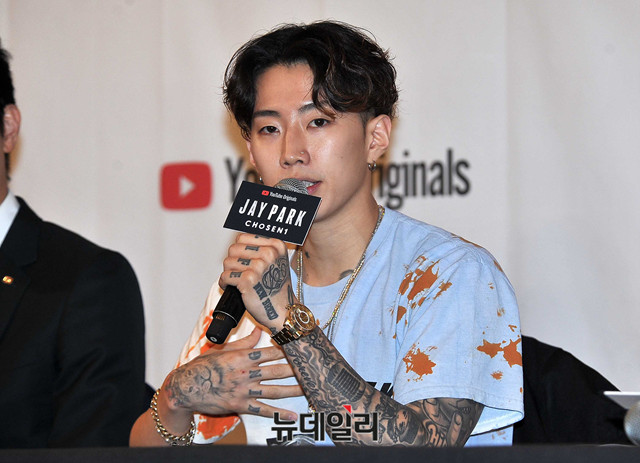▲ 박재범은 유튜브 오리지날 ‘제이 팍: 쵸즌원(Jay Park: Chosen1) 기자간담회에서 향후 활동 계획을 밝혔다.ⓒ이기륭 기자